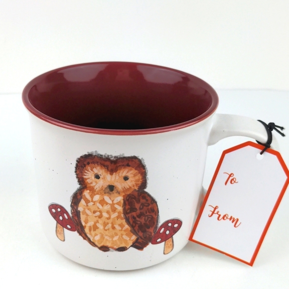 Woodland Owl Large Ceramic Mug - Picture 2 of 6